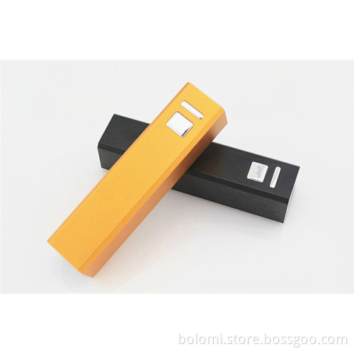Mini portable 2600mah gift power bank with USB cable for promotion gift